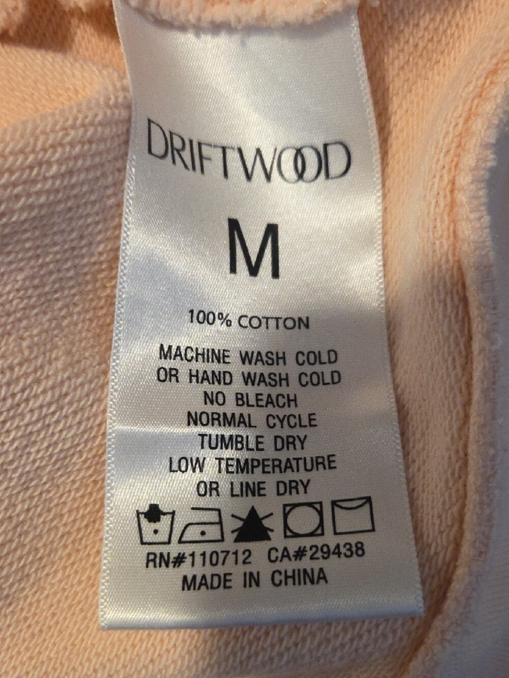Driftwood Teddy Pink Embroidered Floral Crewneck Sweatshirt M - Picture 4 of 4
